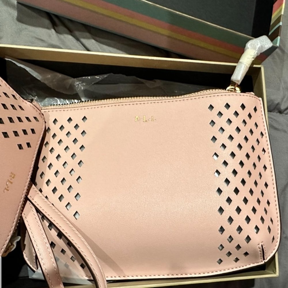 Brand New Ralph Lauren Leather Wristlet